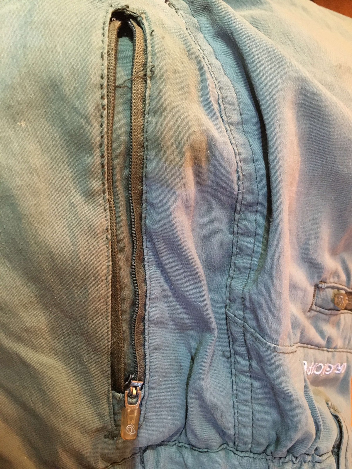 Jacket zip replaced